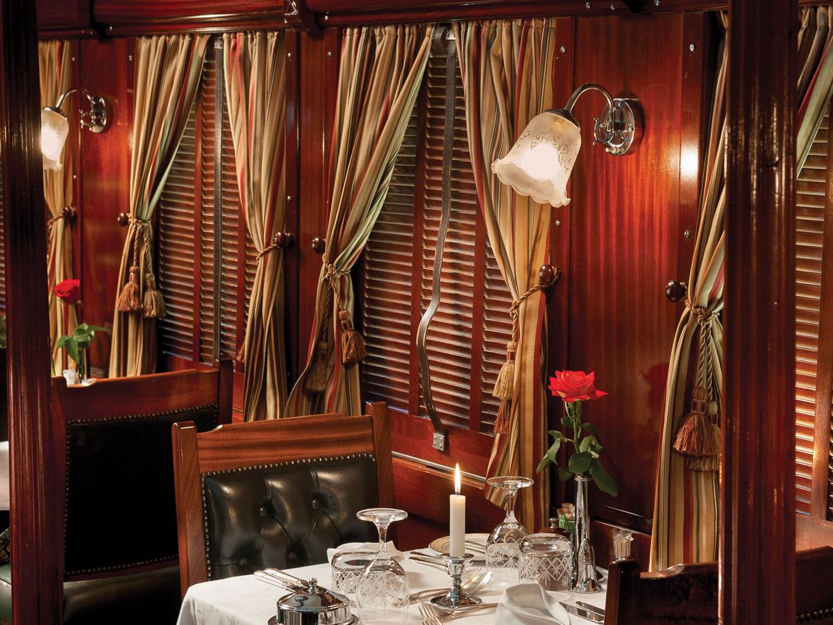 Abendessen im Speisewagen, Pride of Africa