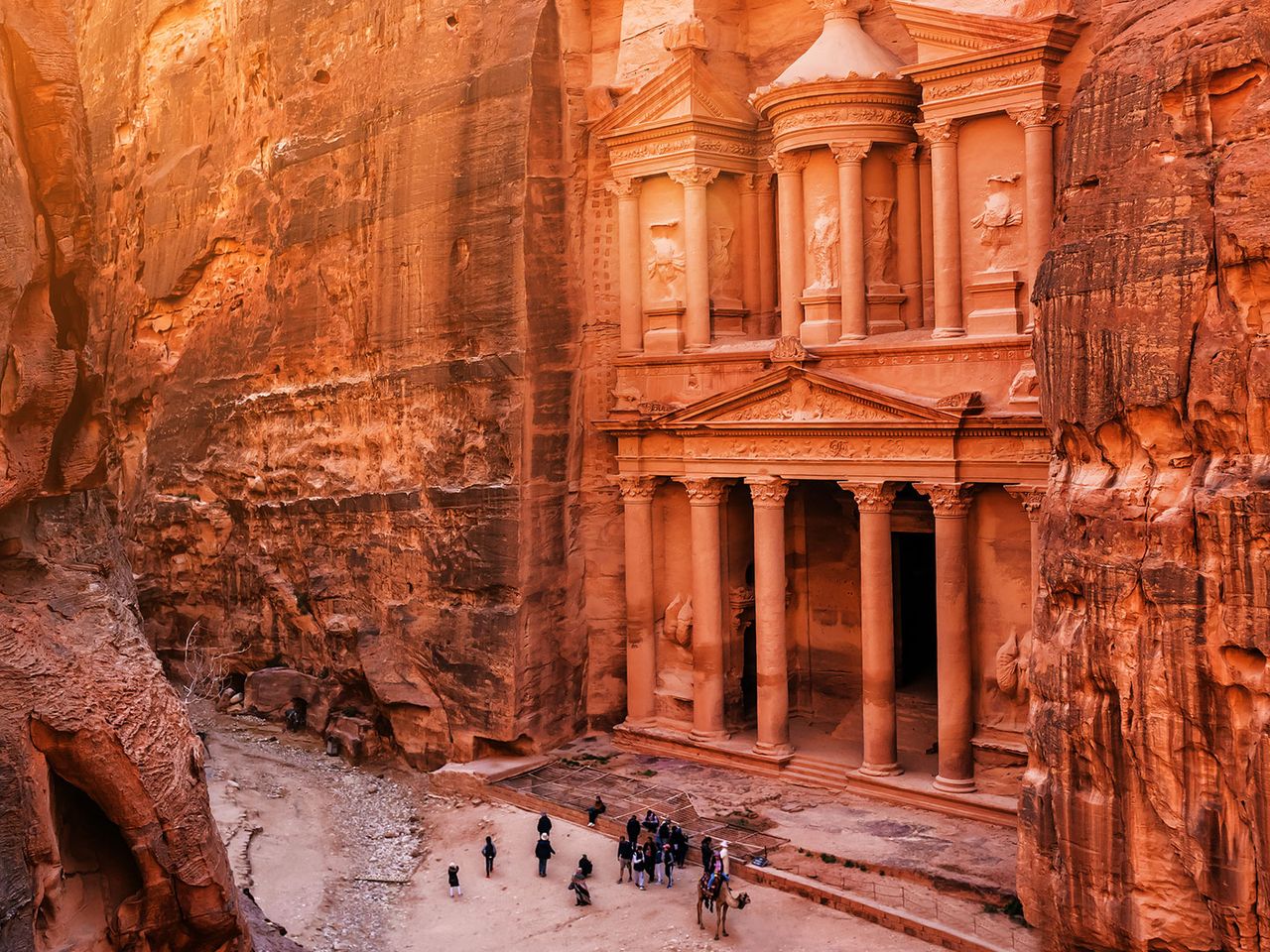 Khazne al-Firaun, das „Schatzhaus des Pharao“ in Petra