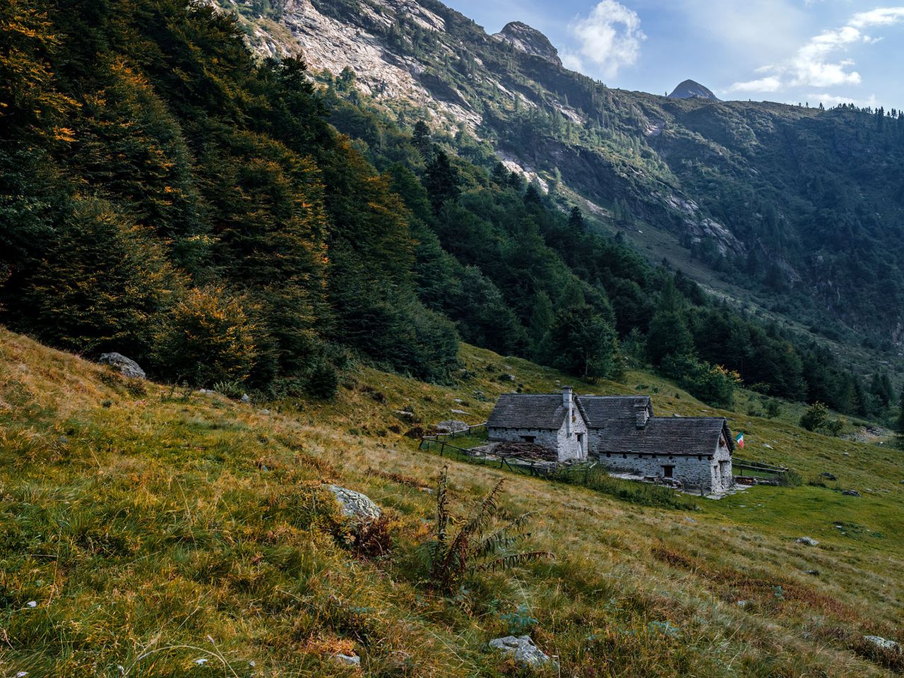 Hütte im Nationalpark Val Grande