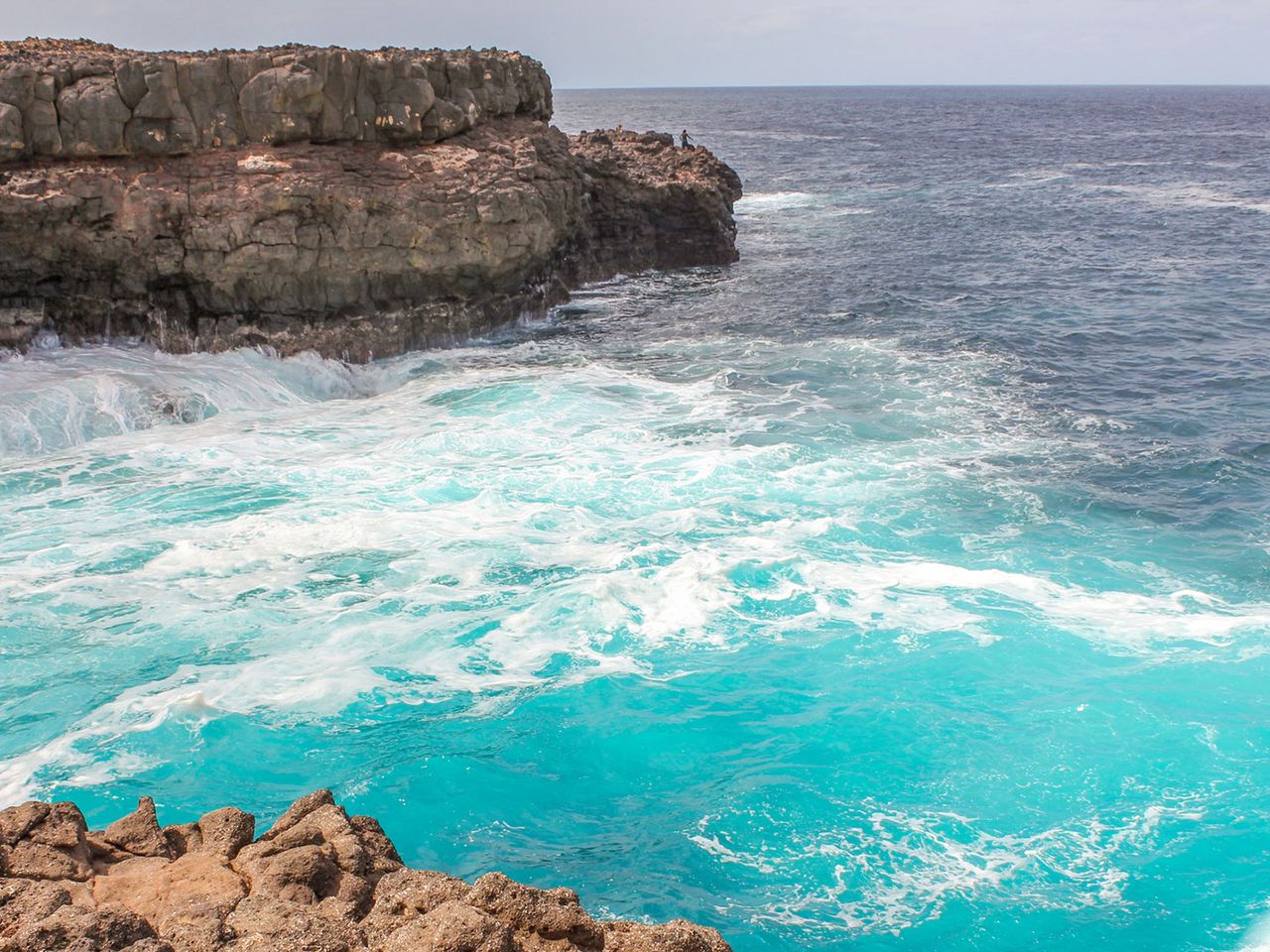 Das Buracona, Olho Azul auf der Kapverdischen Insel Sal