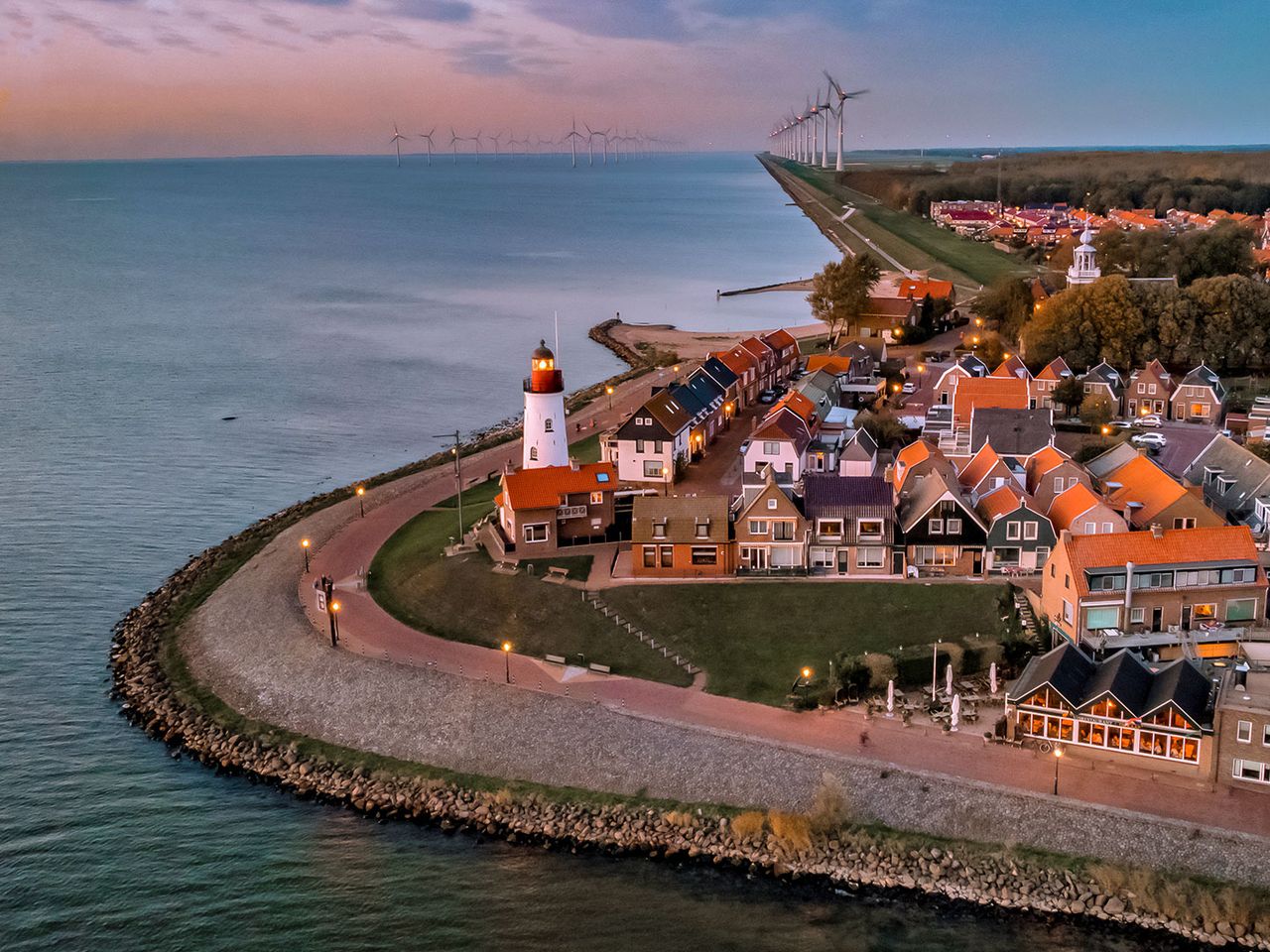 Flevoland, künstliches Land in den Niederlanden