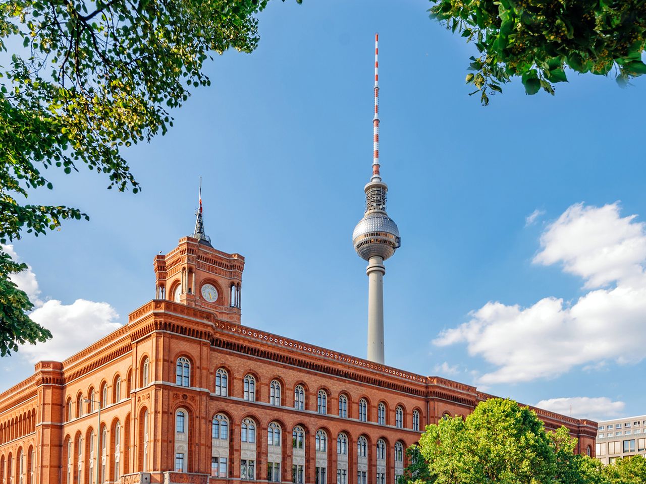 Das Rote Rathaus in Berlin