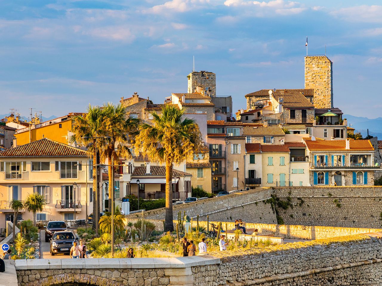 Blick auf die Altstadt von Antibes