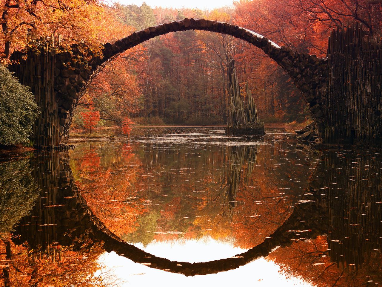 Rakotzbrücke in Kromlau, Sachsen