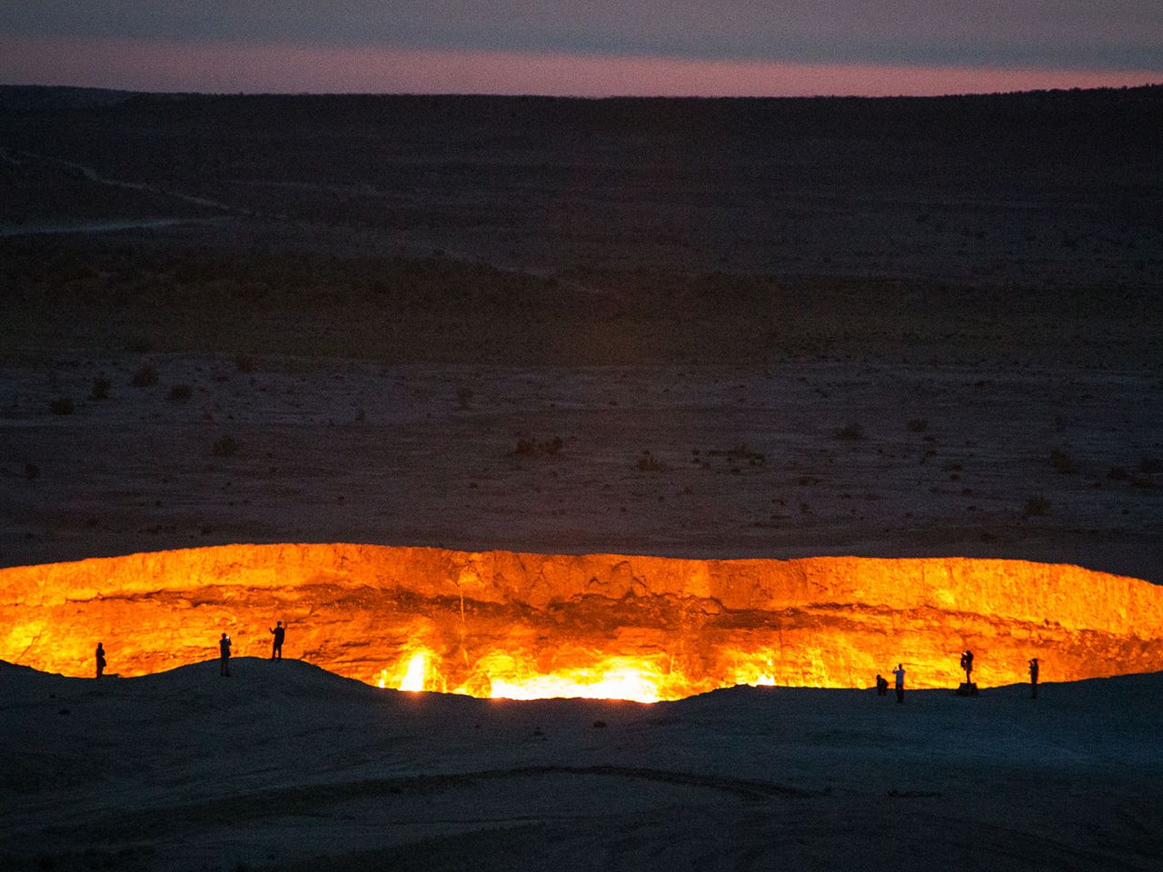 Tor zur Hölle, Krater von Derweze in Turkmenistan
