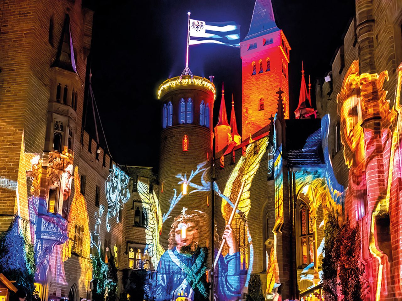 Königlicher Winterzauber auf Burg Hohenzollern, Baden-Württemberg