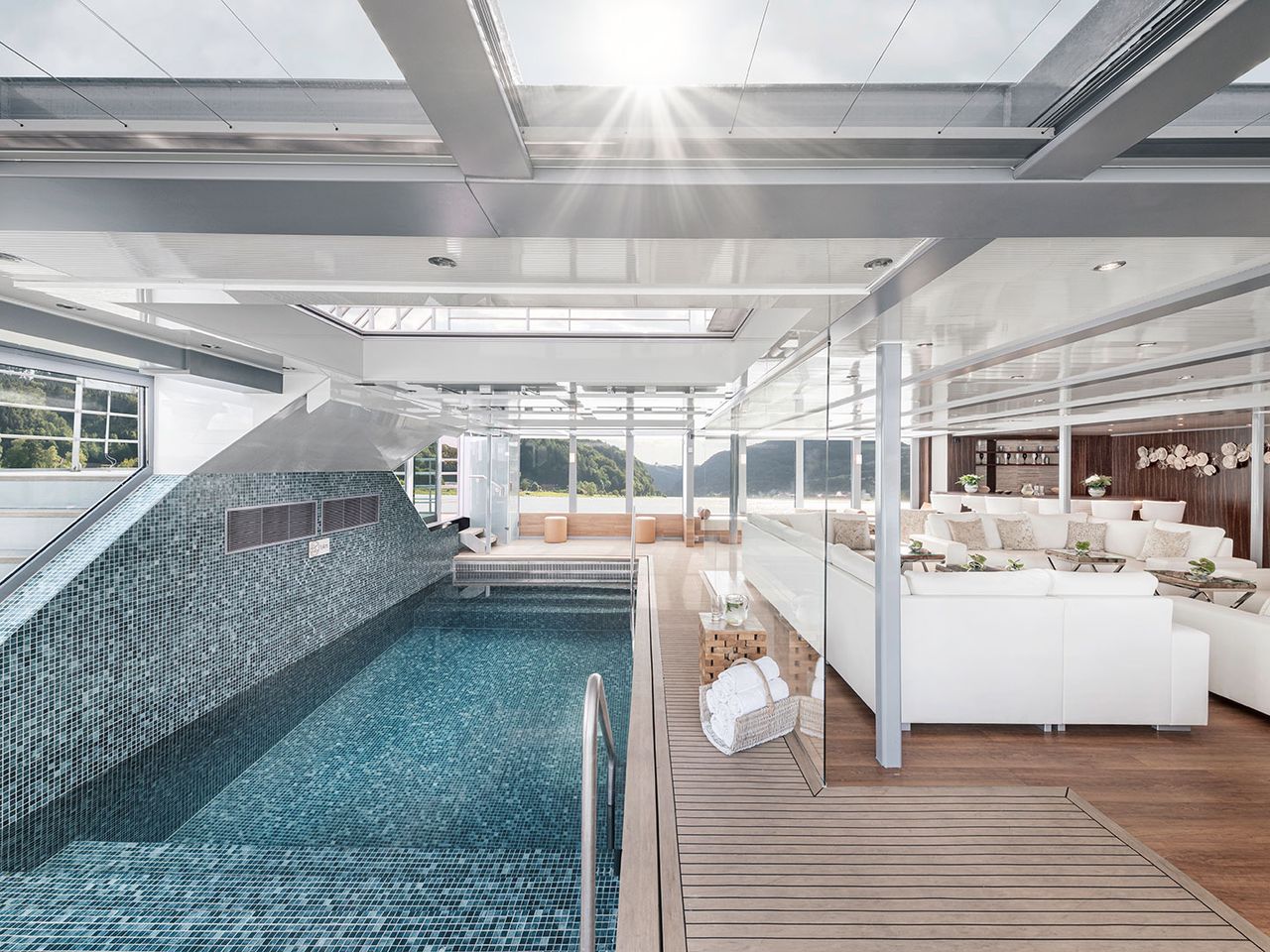 Indoor-Pool in der Amadeus Amara, Rendering