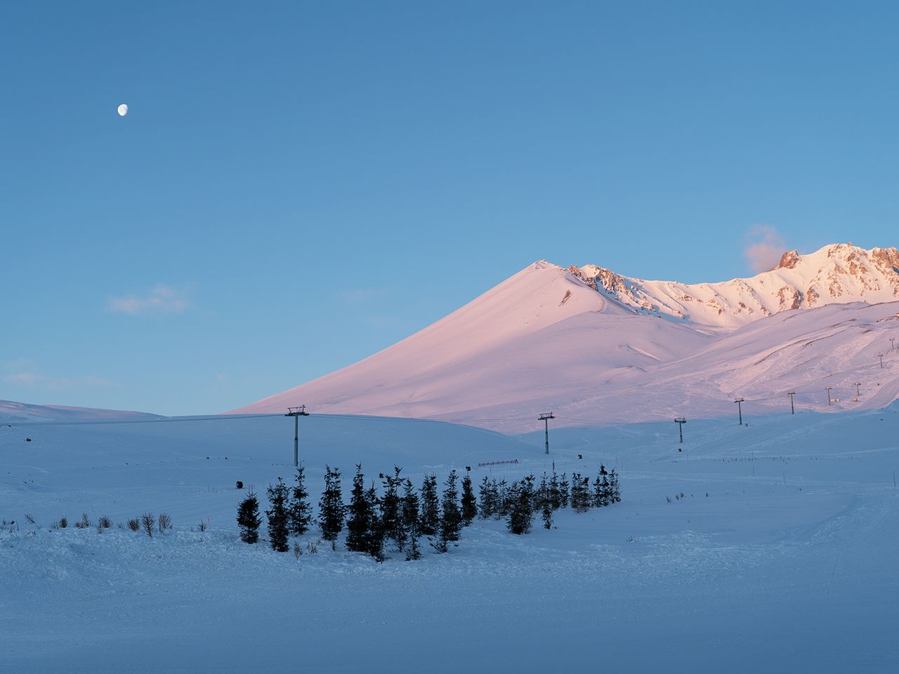 Gipfel des Mount Eriyces, Türkei