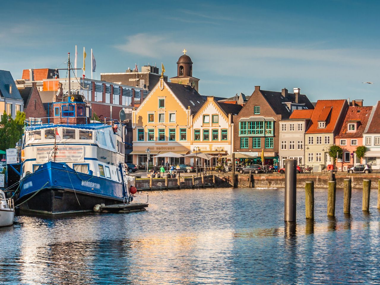 Blick auf die Stadt Husum, Schleswig-Holstein