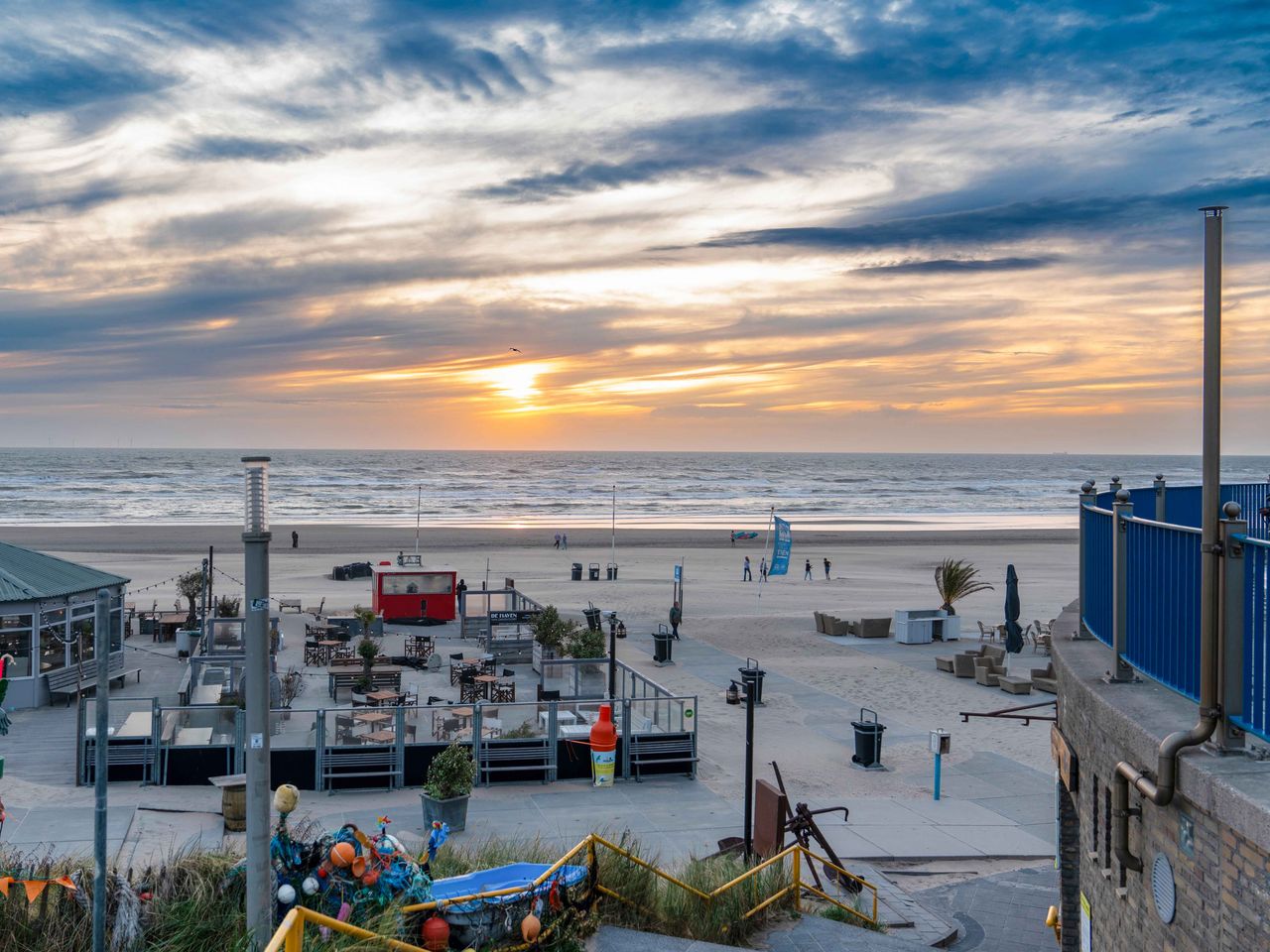 Strand von Zandvoort in den Niederlanden