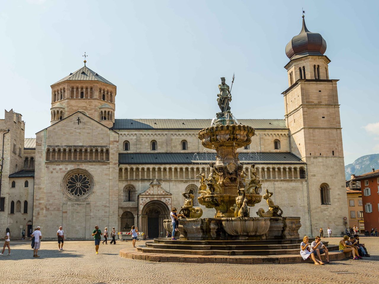 Domplatz in Trient, Trentino Italien