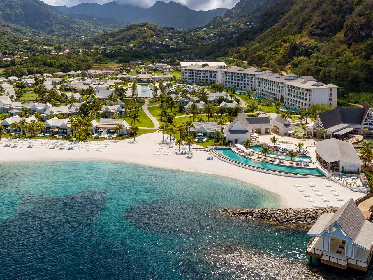 Sandals Saint Vincent, Luftaufnahme Strand, Karibik