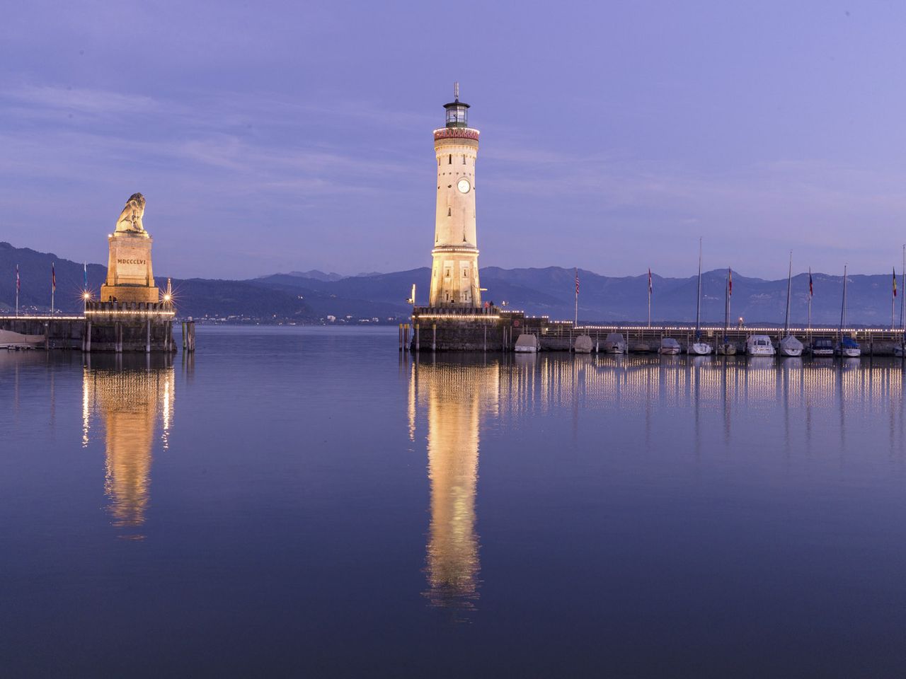 Leuchtturm in Lindau am Bodensee