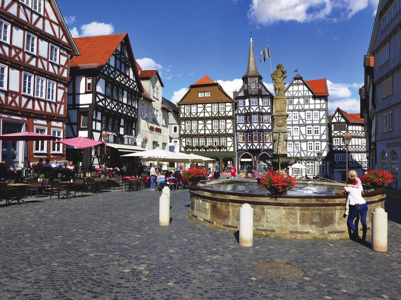 Fachwerkhäuser am Marktplatz von Fritzlar