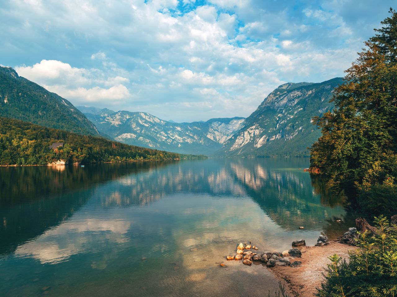 Lake Bohinj, Slowenien