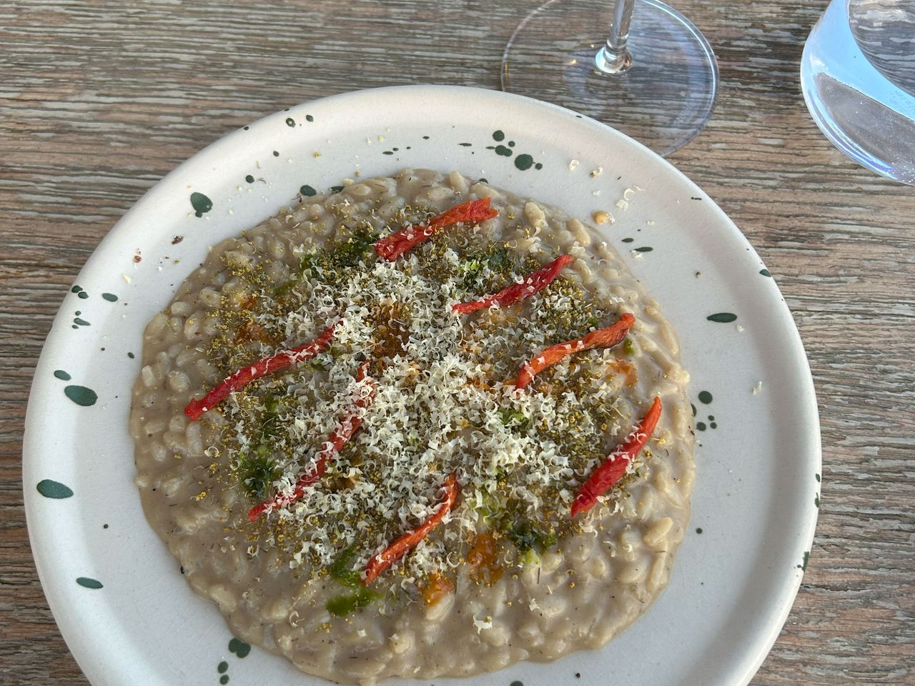 Auberginen-Risotto im Flow Dine & Wine