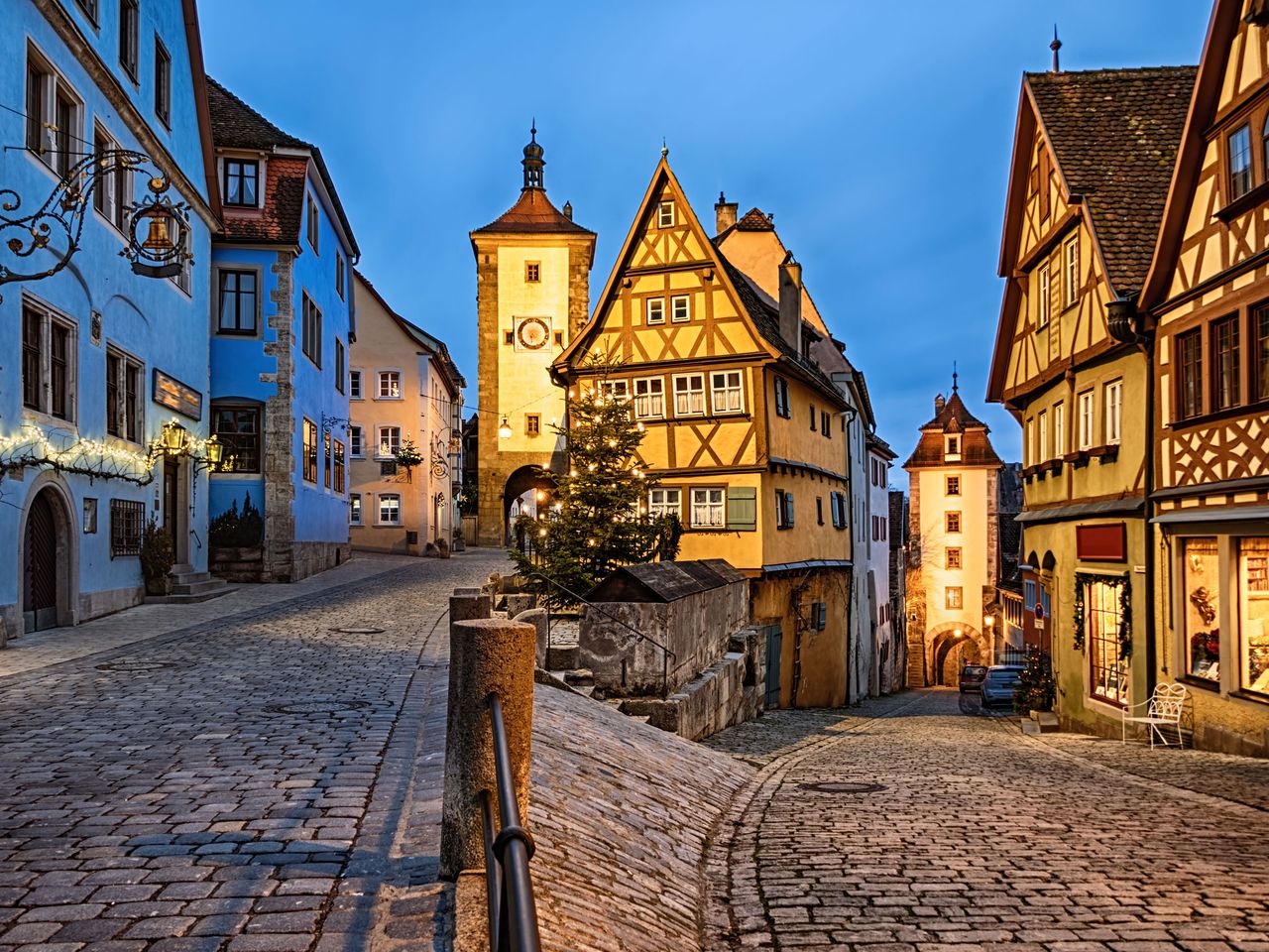 Rothenburg ob der Tauber mit Adentsschmuck