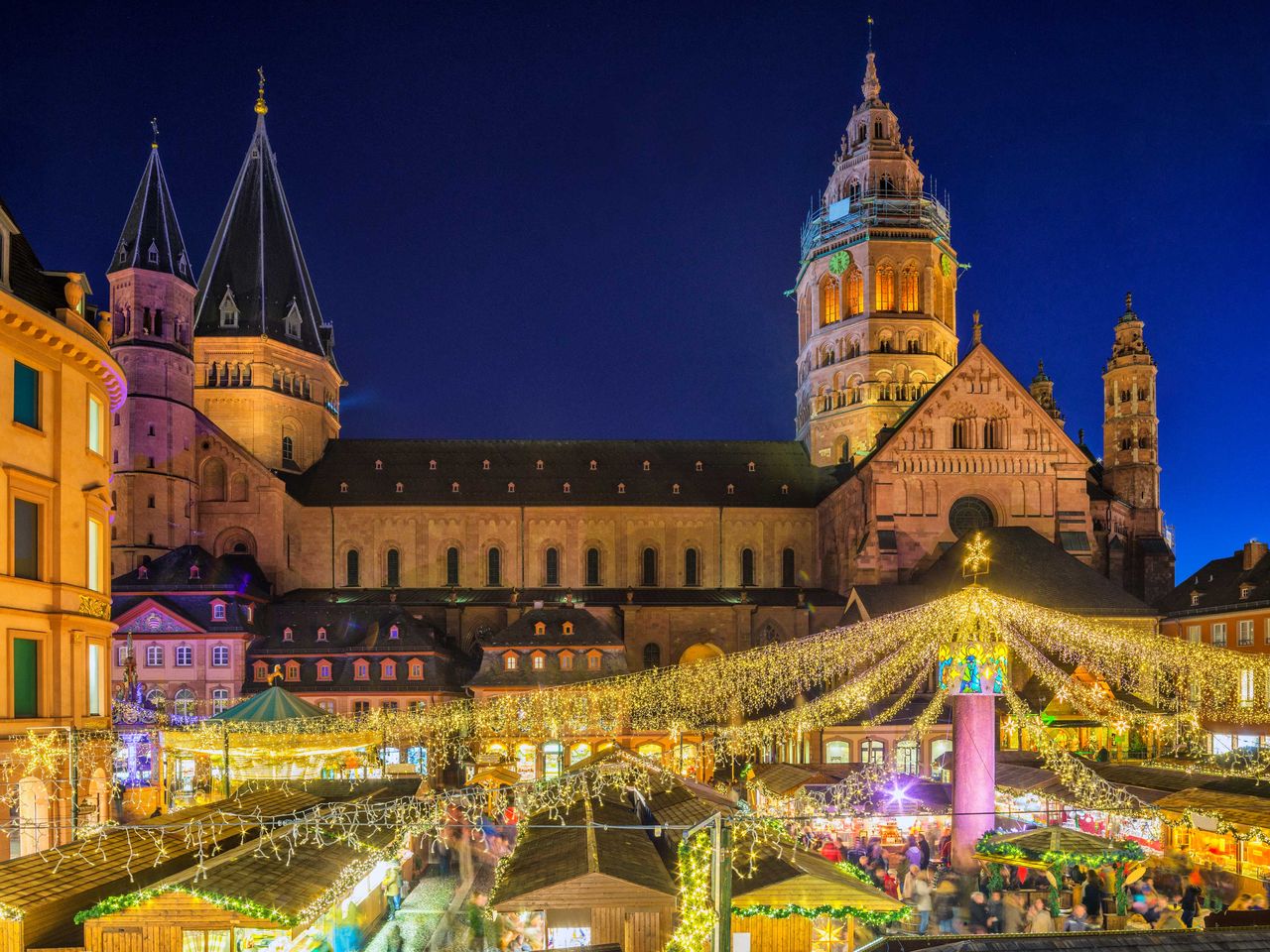 Weihnachtsmarkt Mainz, am Dom St. Martin