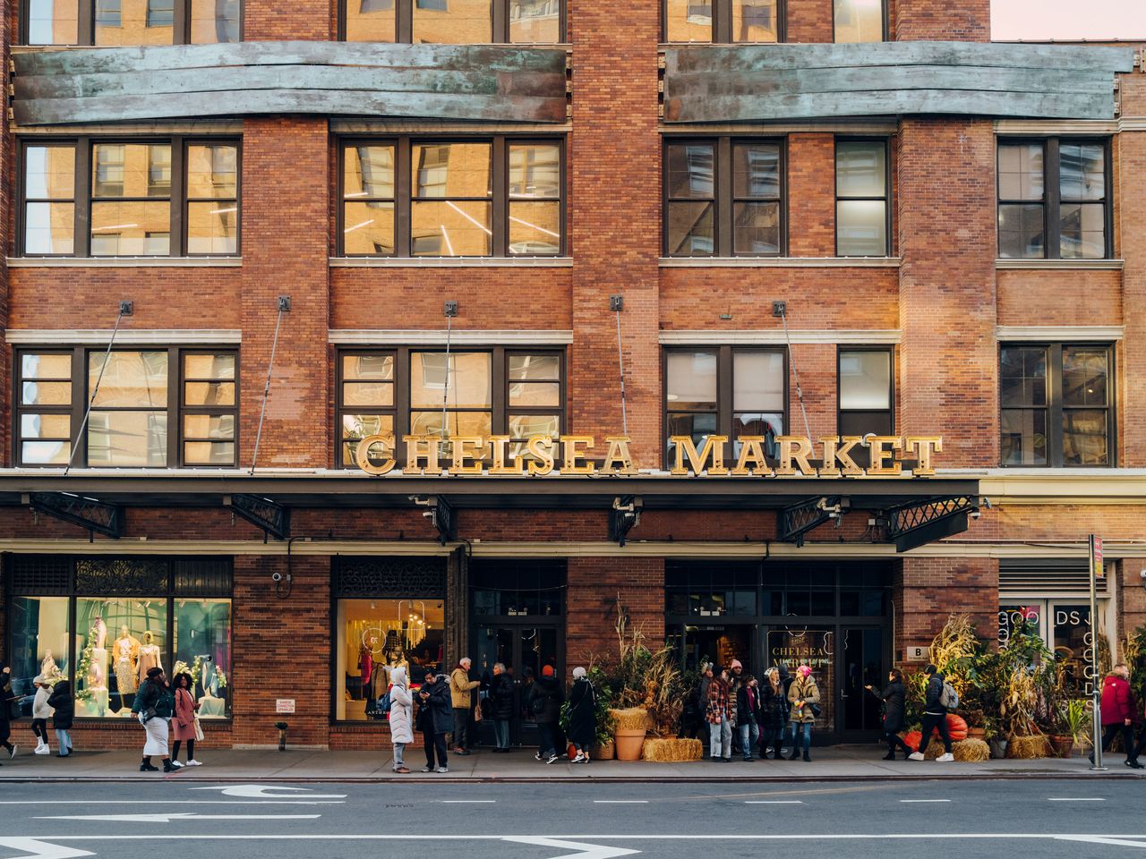 Au&szlig;enansicht des Chelsea Market in New York