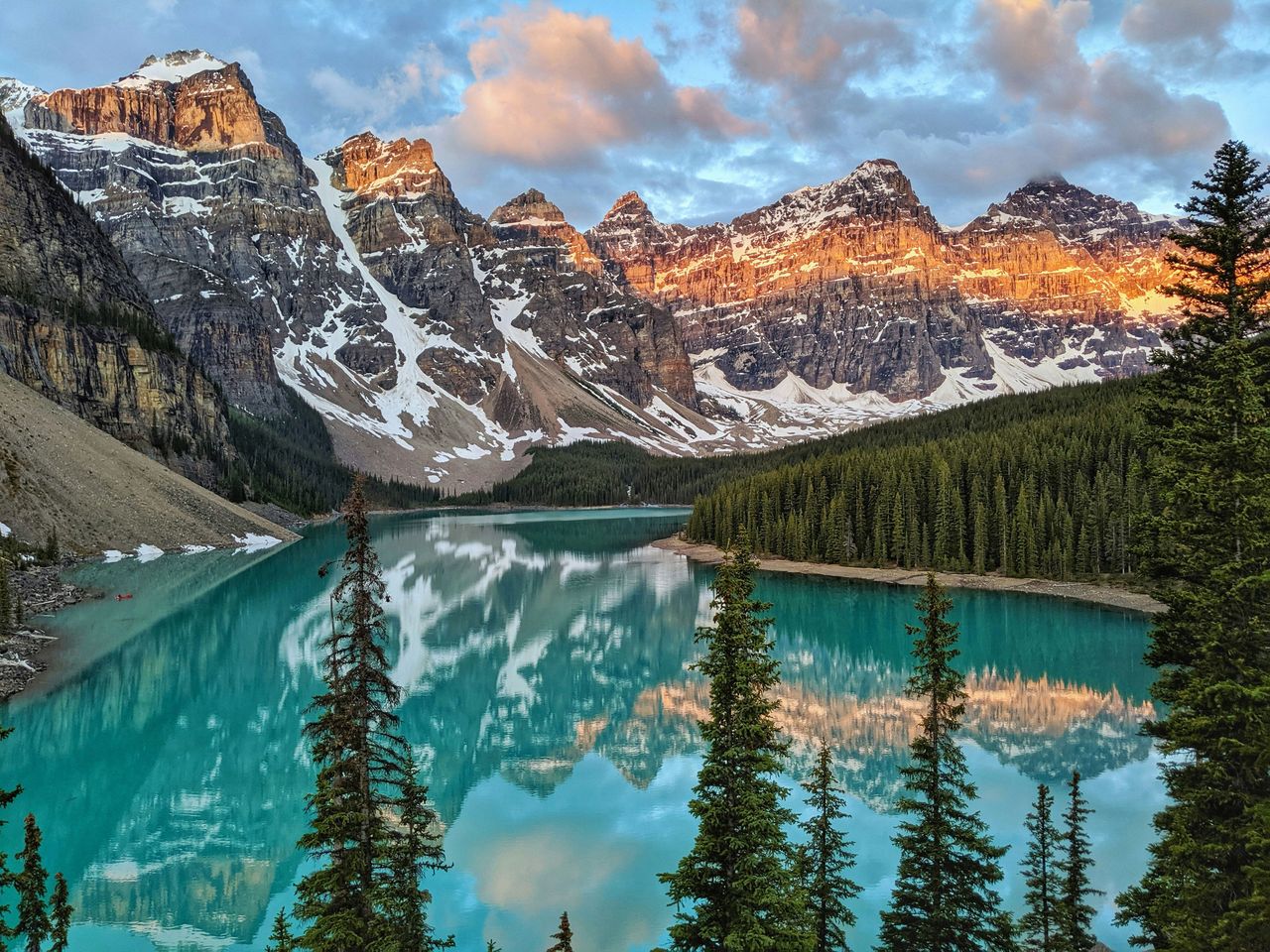 Lake Moraine im Banff-Nationalpark