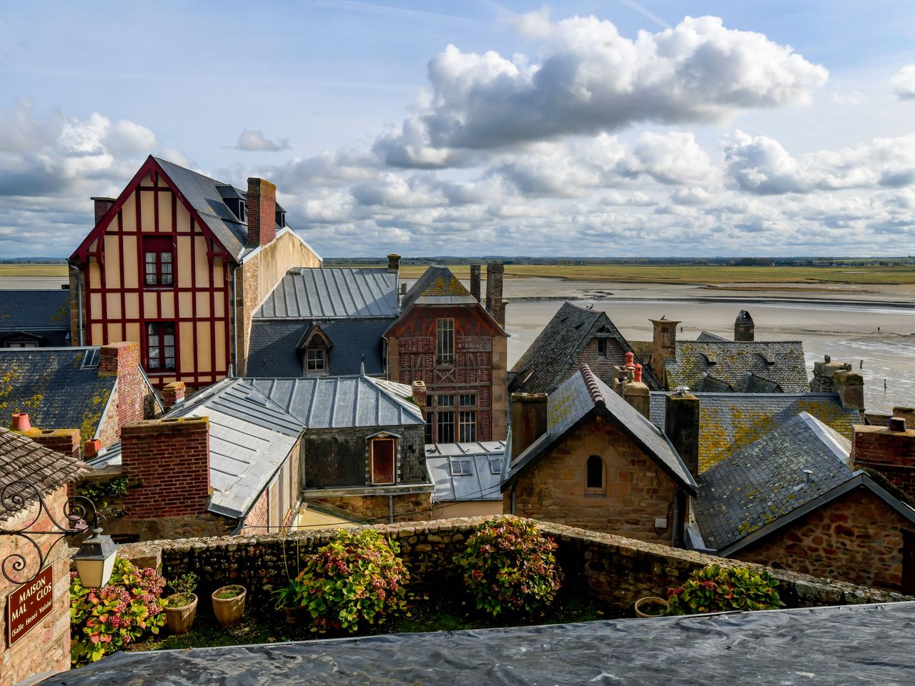 H&auml;user auf Mont-Saint-Michel