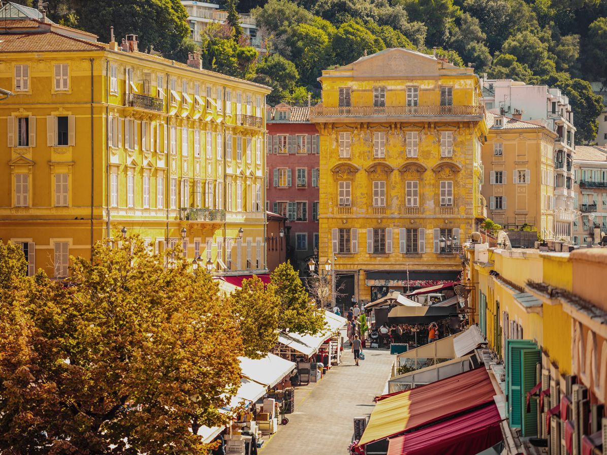 Cours Saleya, Nizza in Frankreich