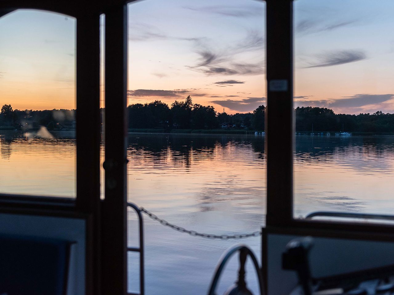 Hausboot Finchen, Blick nach draußen