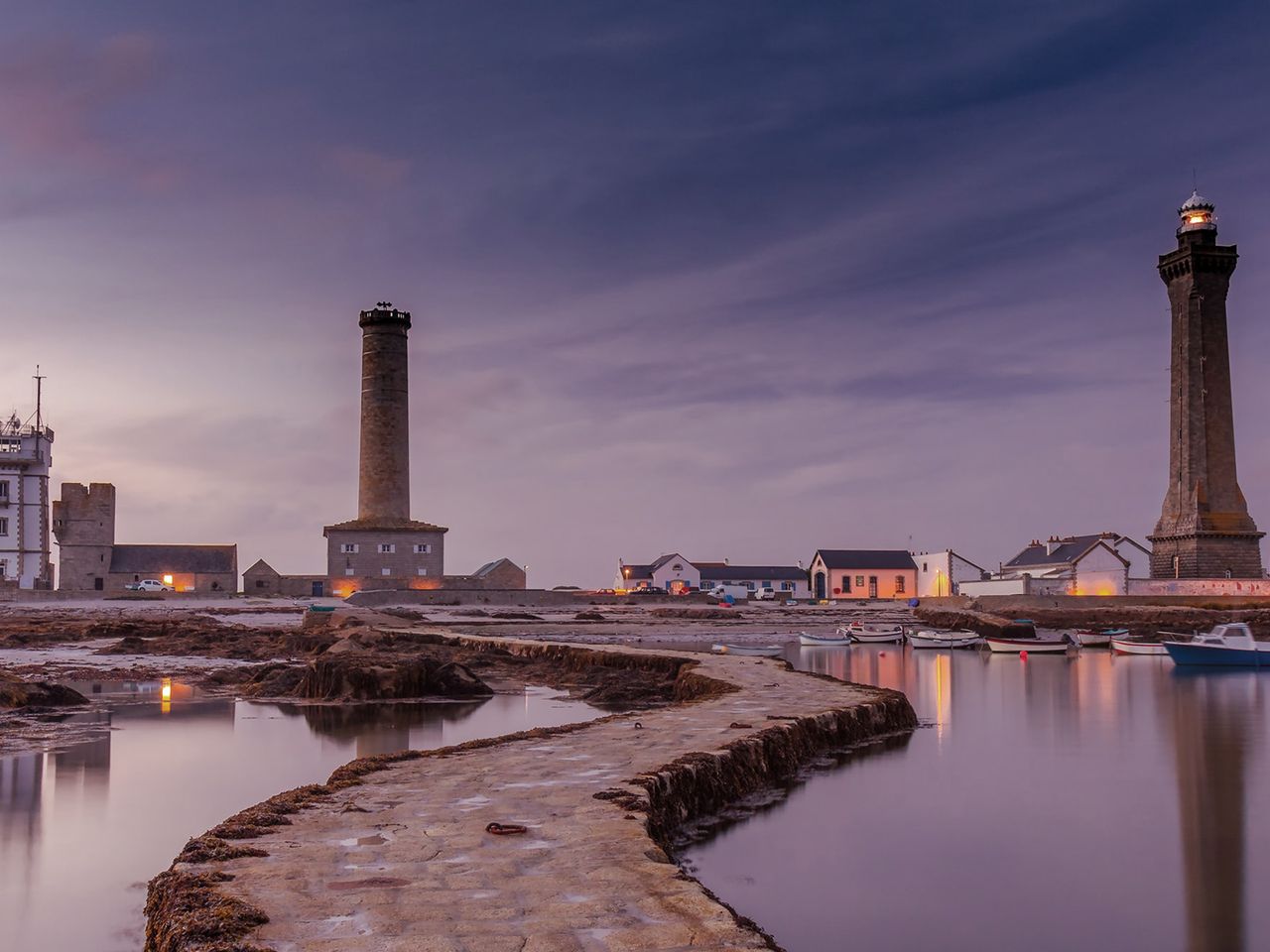 Bretagne, Leuchtturm Phare d‘Eckmühl