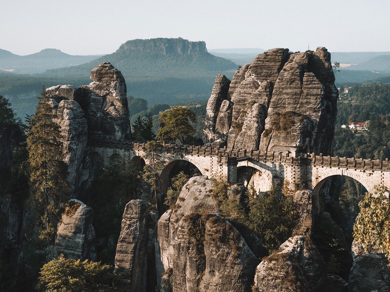 Bastei im Elbsandsteingebirge, Sächsische Schweiz