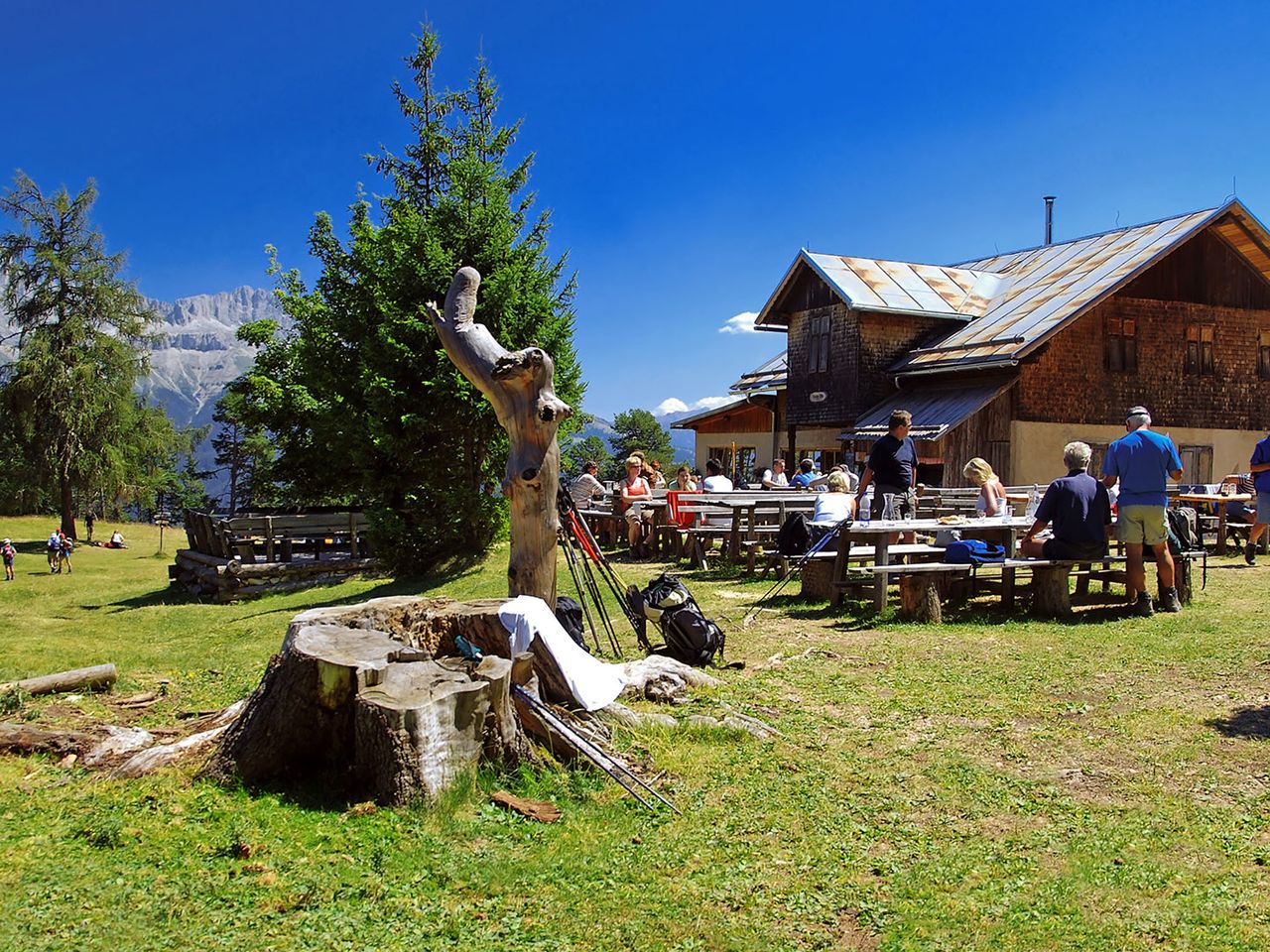 Schutzhütte Tschafon im Rosengarten, Dolomiten