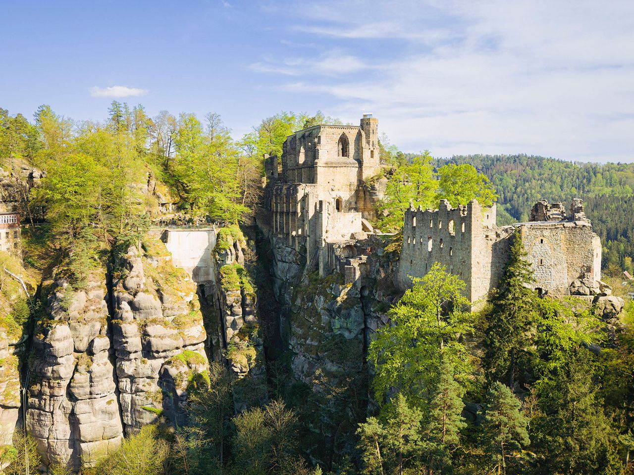 Burg und Kloster Oybin im Zittauer Gebirge