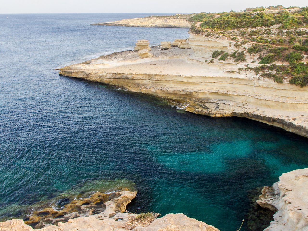 St. Peter’s Pool auf Malta, natürlicher Swimmingpool