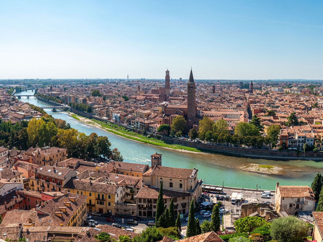Blick vom Castel San Pietro auf Verona
