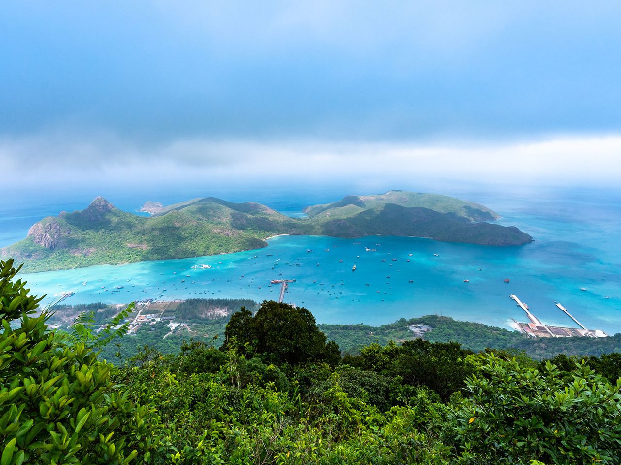 Con Dao, Blick auf den Hafen von Ben Dam