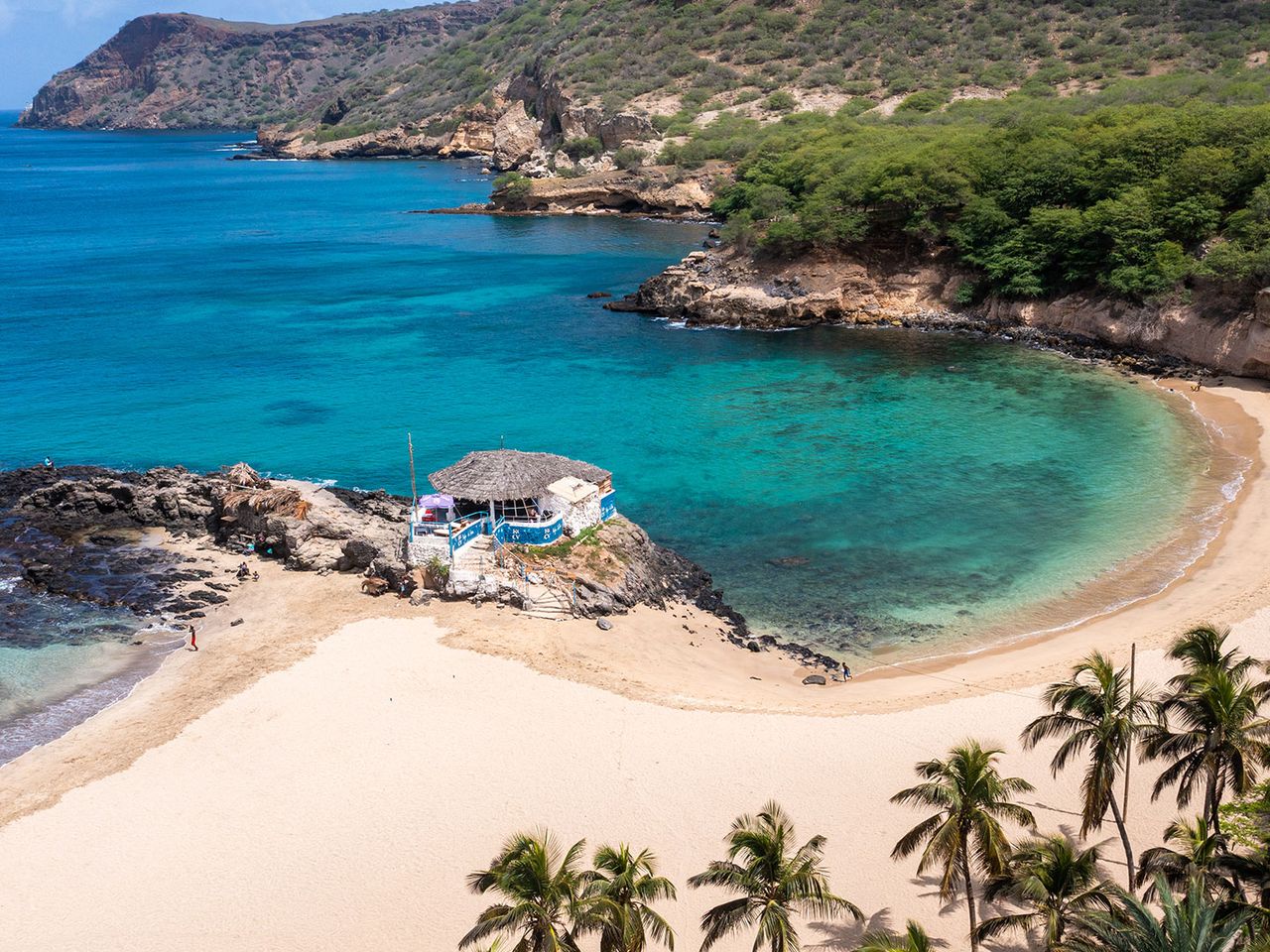 Tarrafal Strand auf Santiago, Kapverdische Inseln