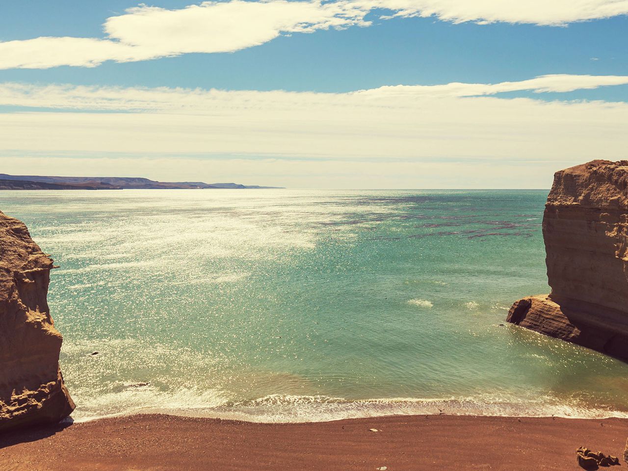 Verlassene Bucht im Nationalpark Monte León