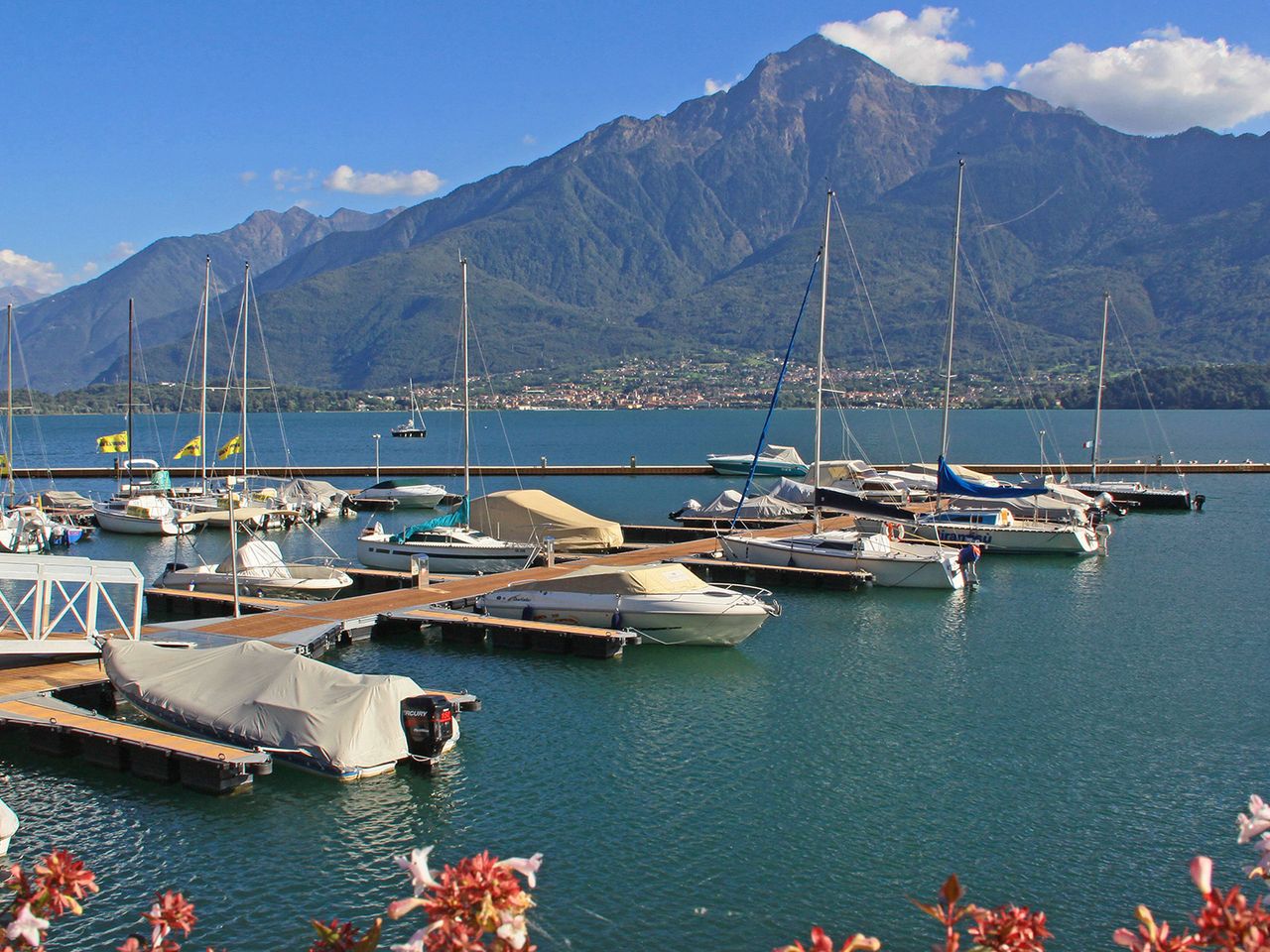 Yachthafen von Domaso am Comer See