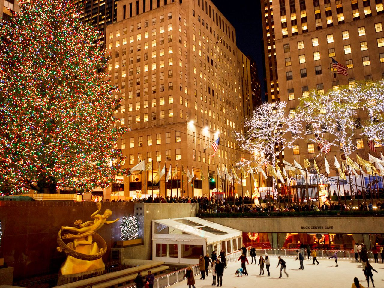 Rockefeller zu Weihnachten, New York