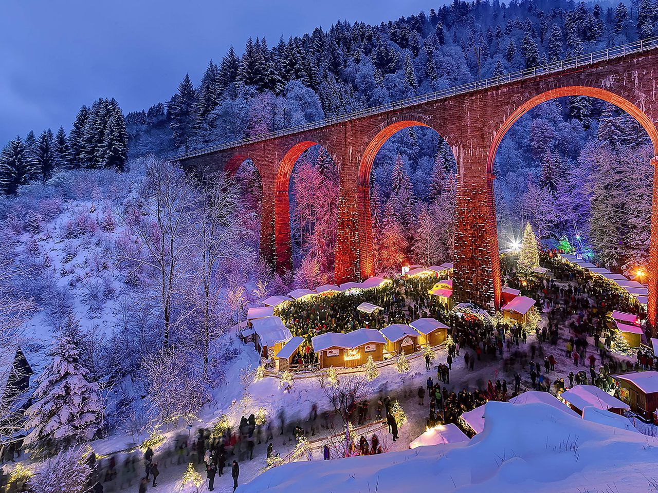 Weihnachtsmarkt in der Ravennaschlucht