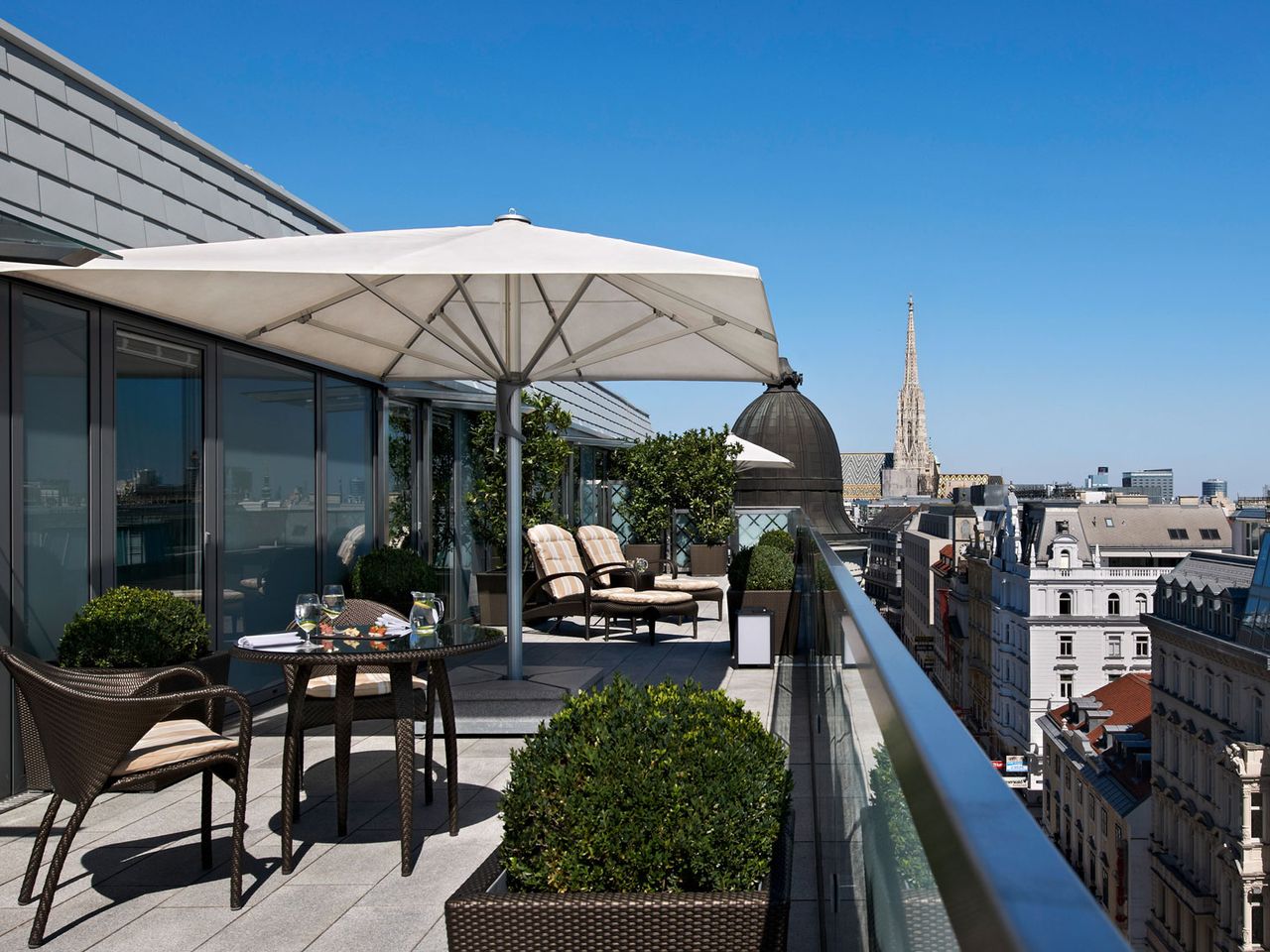 Terrasse der Grand Signature Suite, Hotel Sacher Wien