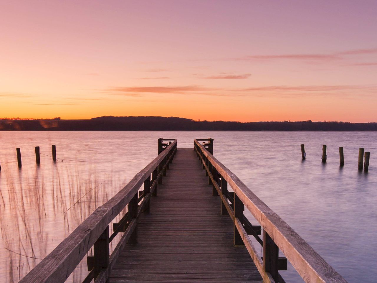 Ratzeburger See bei Sonnenuntergang, Schleswig-Holstein