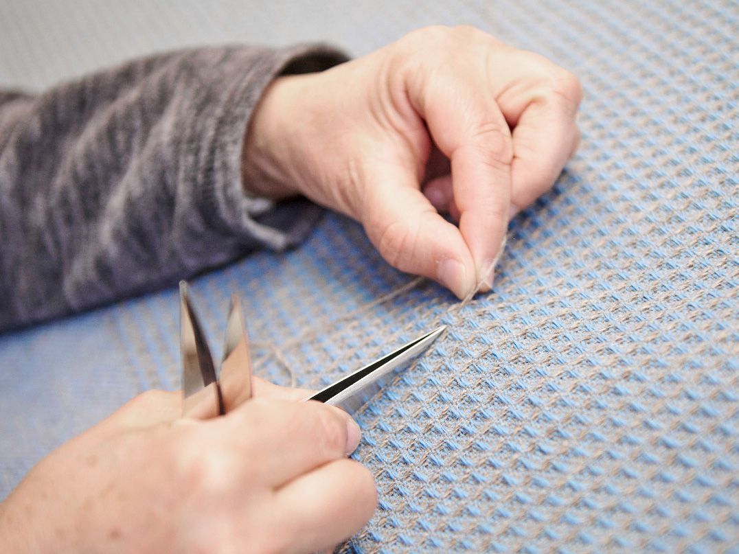 Feine Handarbeit in der Friesischen Wollweberei