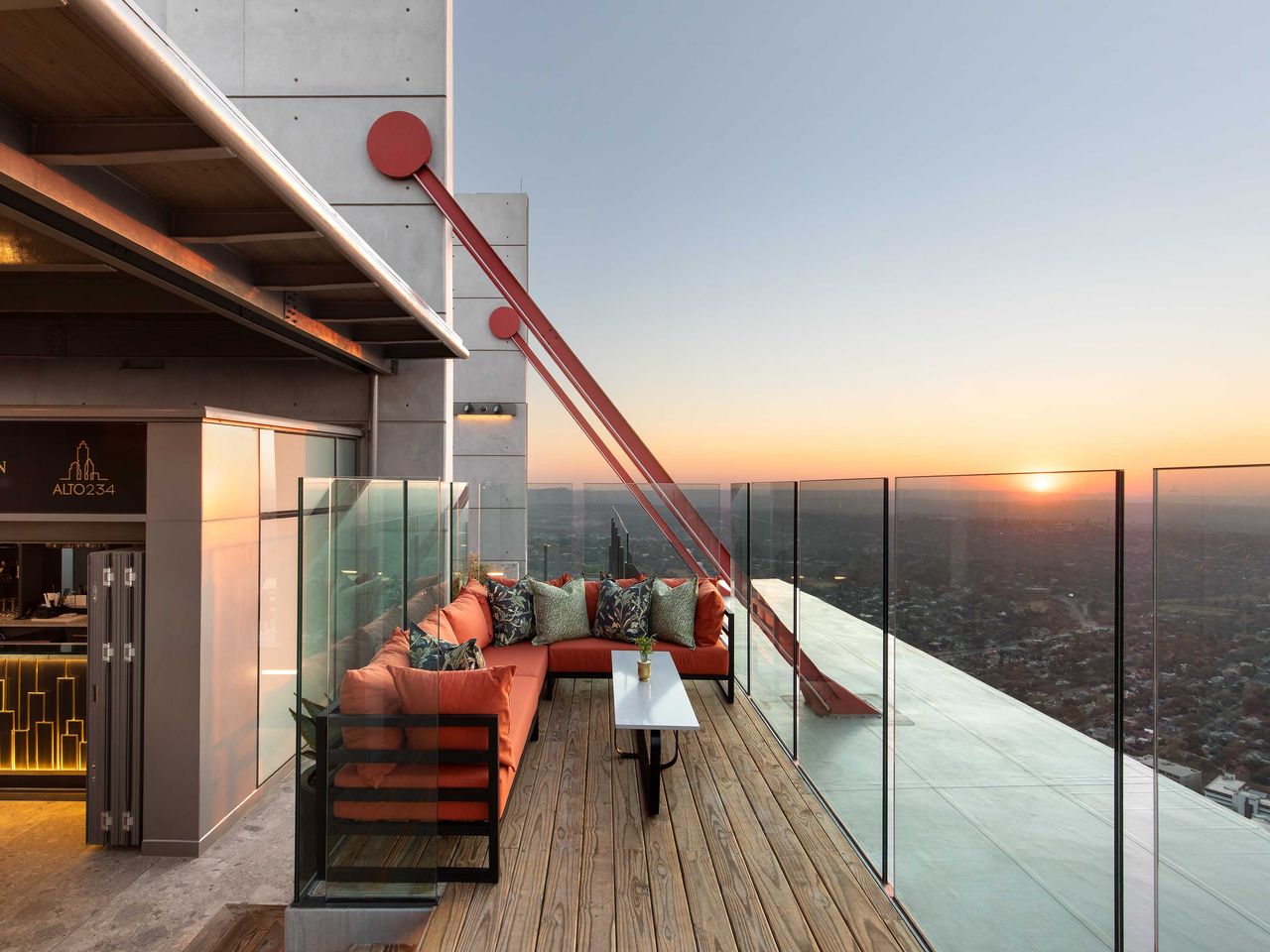 Dachterrasse im Alto234, Johannesburg