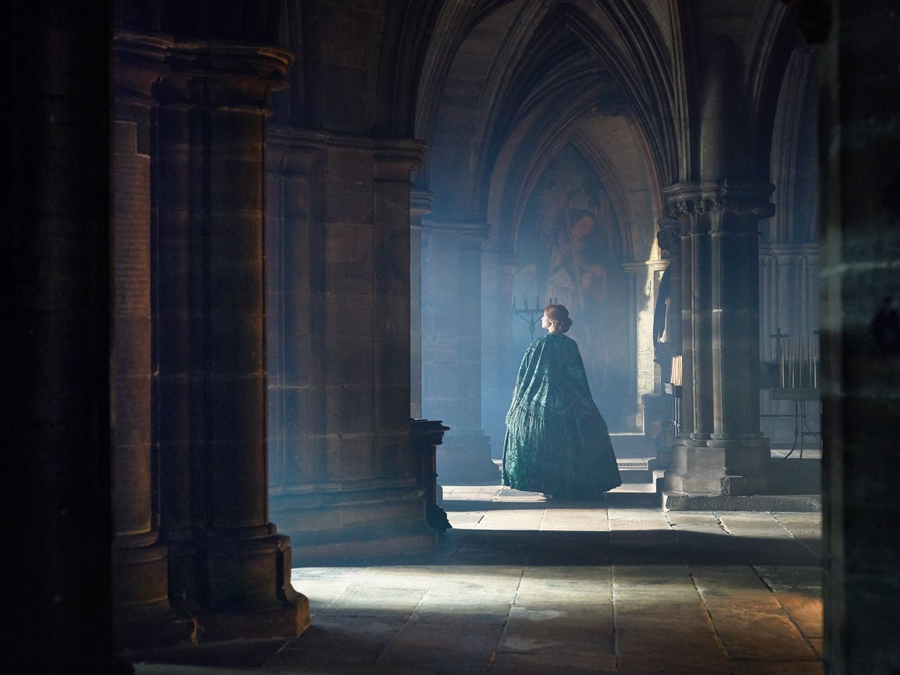 Netflix „Frankenstein“ in der Kathedrale von Glasgow, Schottland