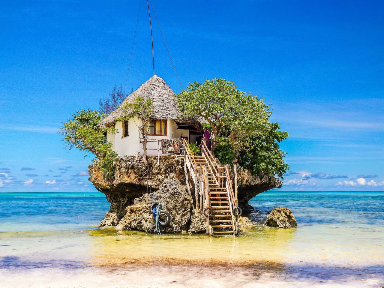 Restaurant The Rock auf Sansibar