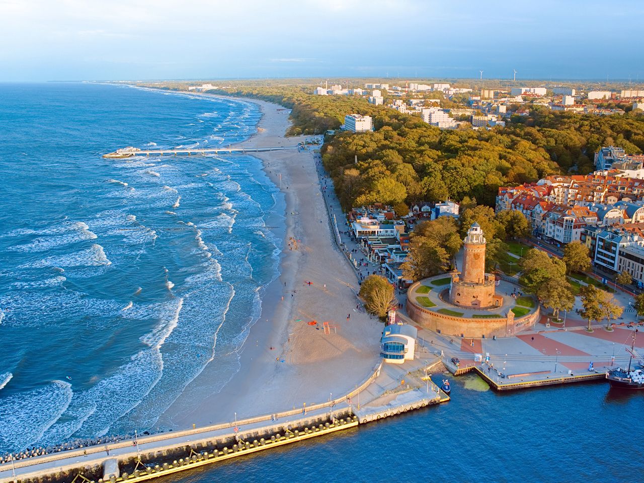 Kołobrzeg Strand, Polen