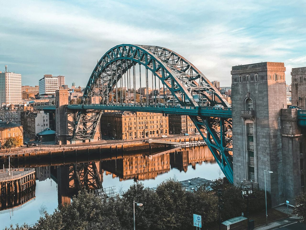 Tyne Bridge zwischen Newcastle und Gateshead, UK
