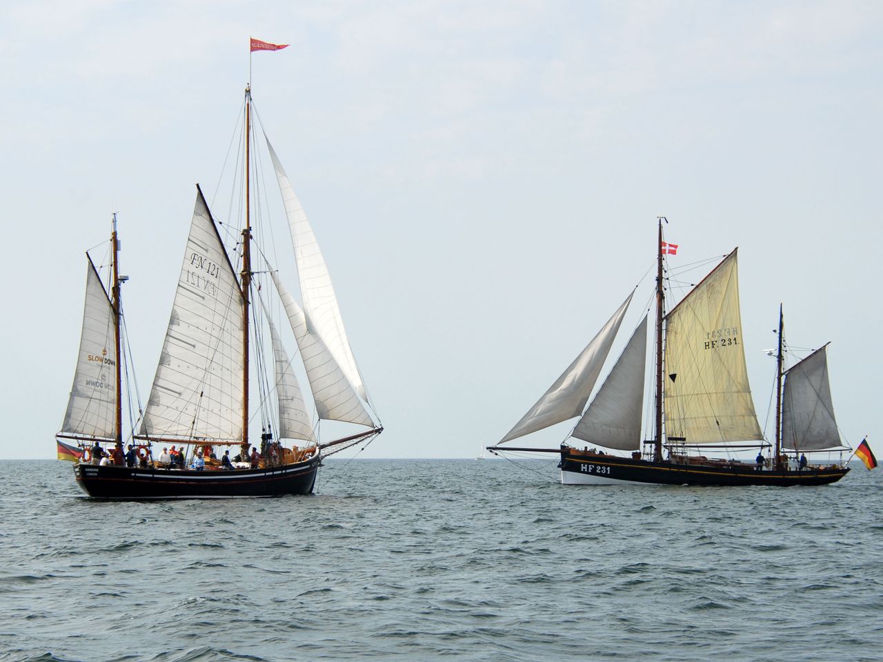 Haikutter-Regatta bei der Hanse Sail 2024