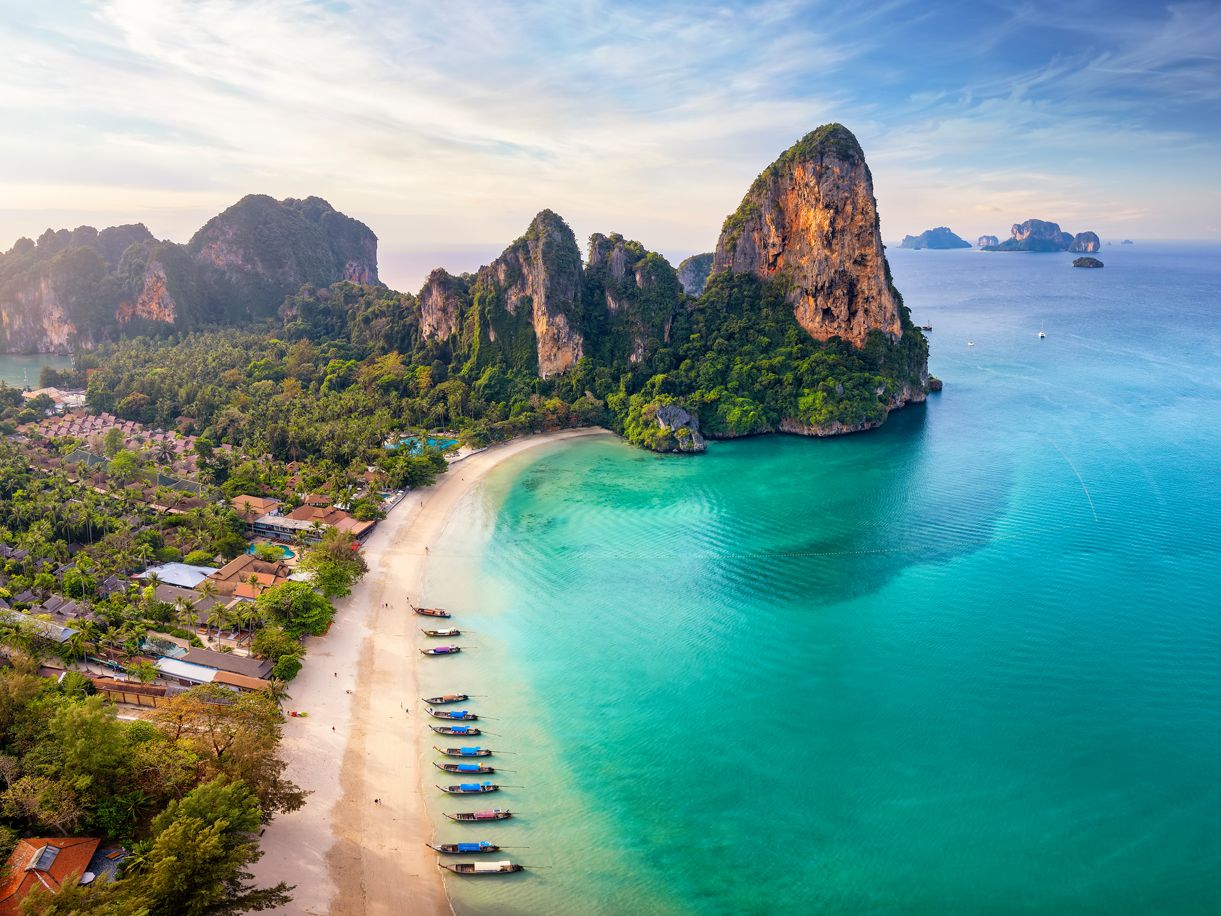 Bucht von Rai Leh, Krabi in Thailand