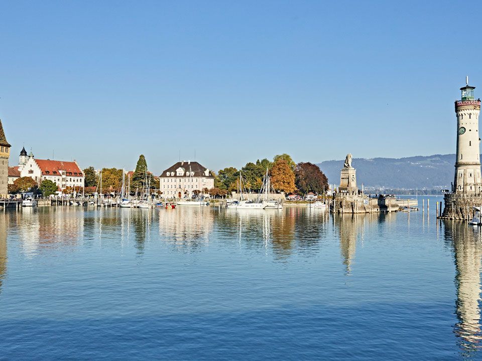 Hafen von Lindau am Bodensee